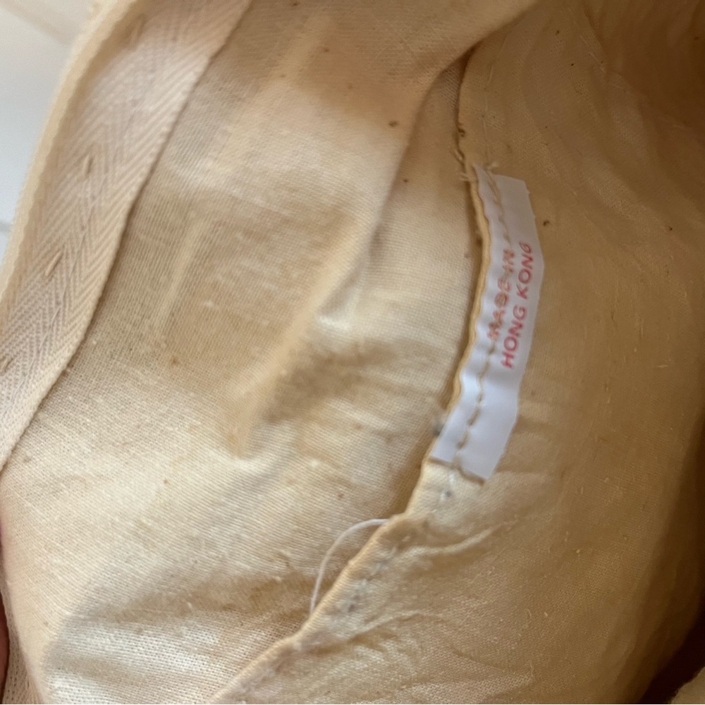 Vintage Macrame Woven Beaded Shoulder Bag - image 8